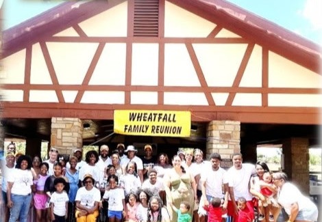 JoAnn's large crew under the reunion banner