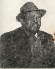 Sercey Wheatfall in a hat, an old black-and-white photo
